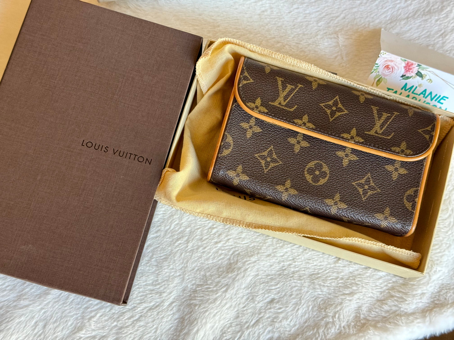 Louis Vuitton Florentine Pochette Mono Bumbag/Beltbag with Size S belt