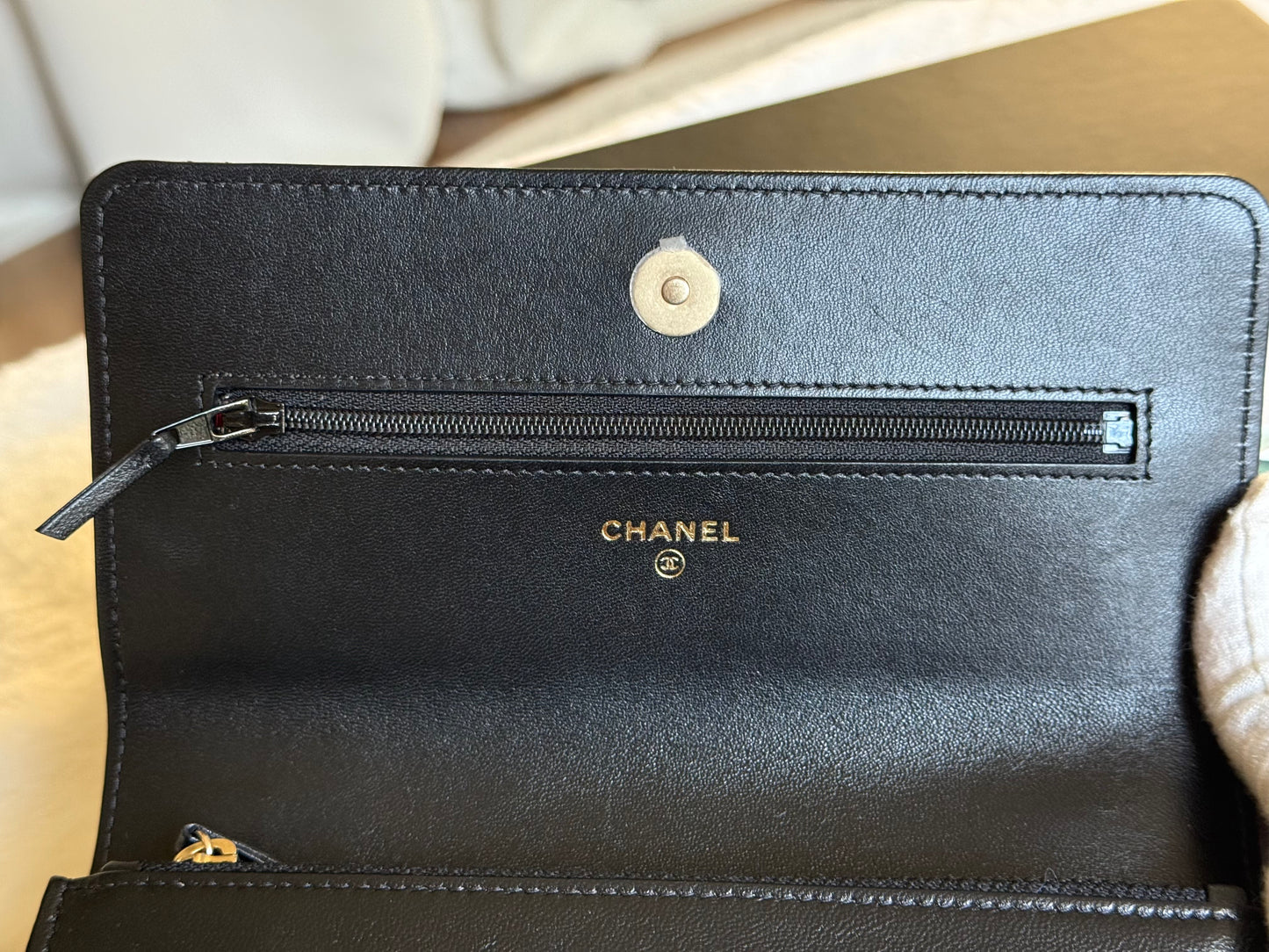 Chanel 23C Wallet on Chain 19 Black Lambskin Mixed HW