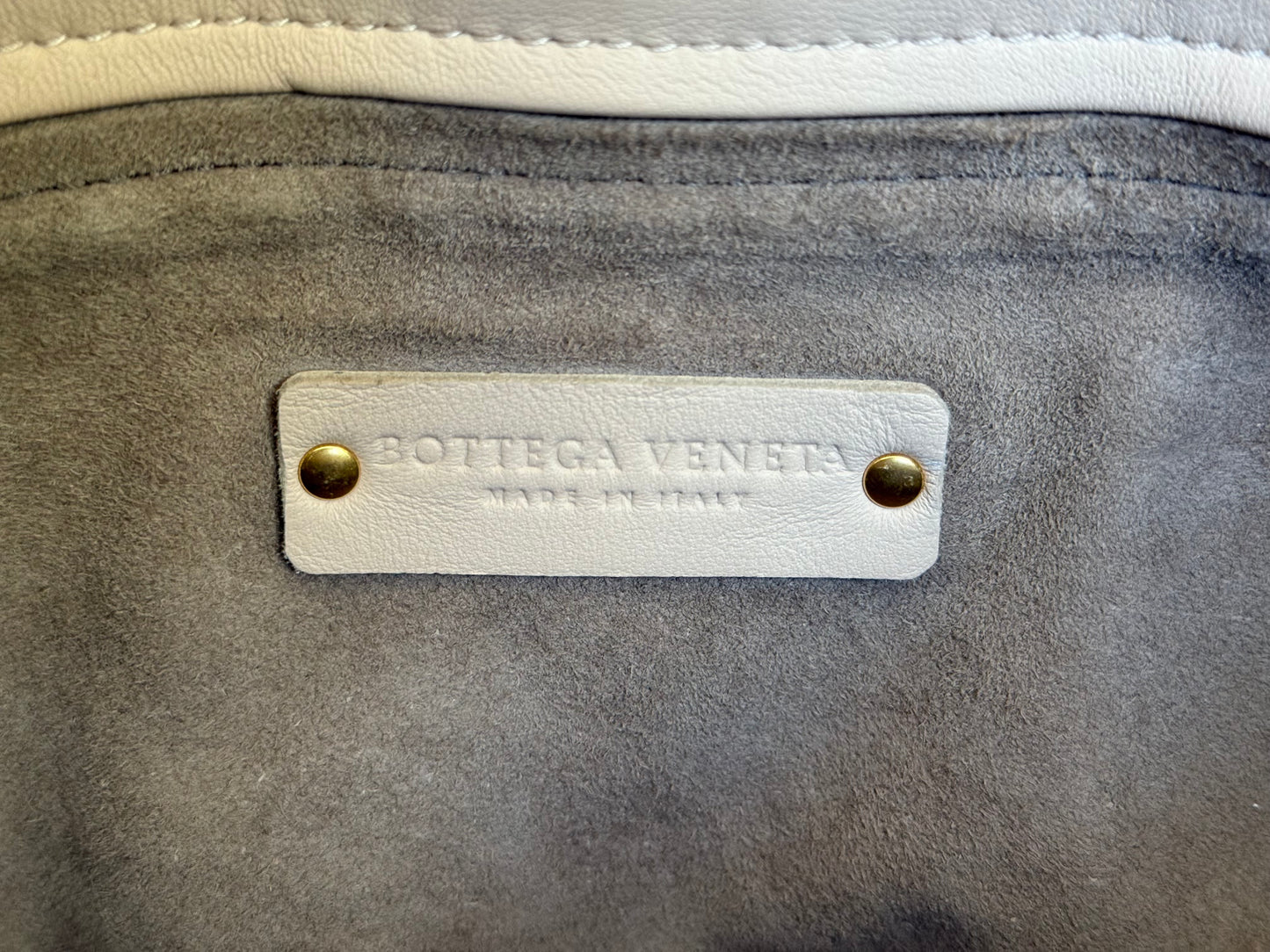 Bottega Veneta Intrecciato Garda Beige Small Handle Tote