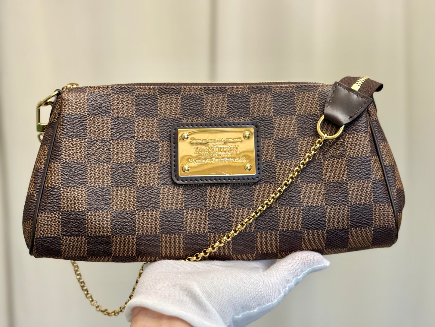 Louis Vuitton Eva Pochette Damier Ebene