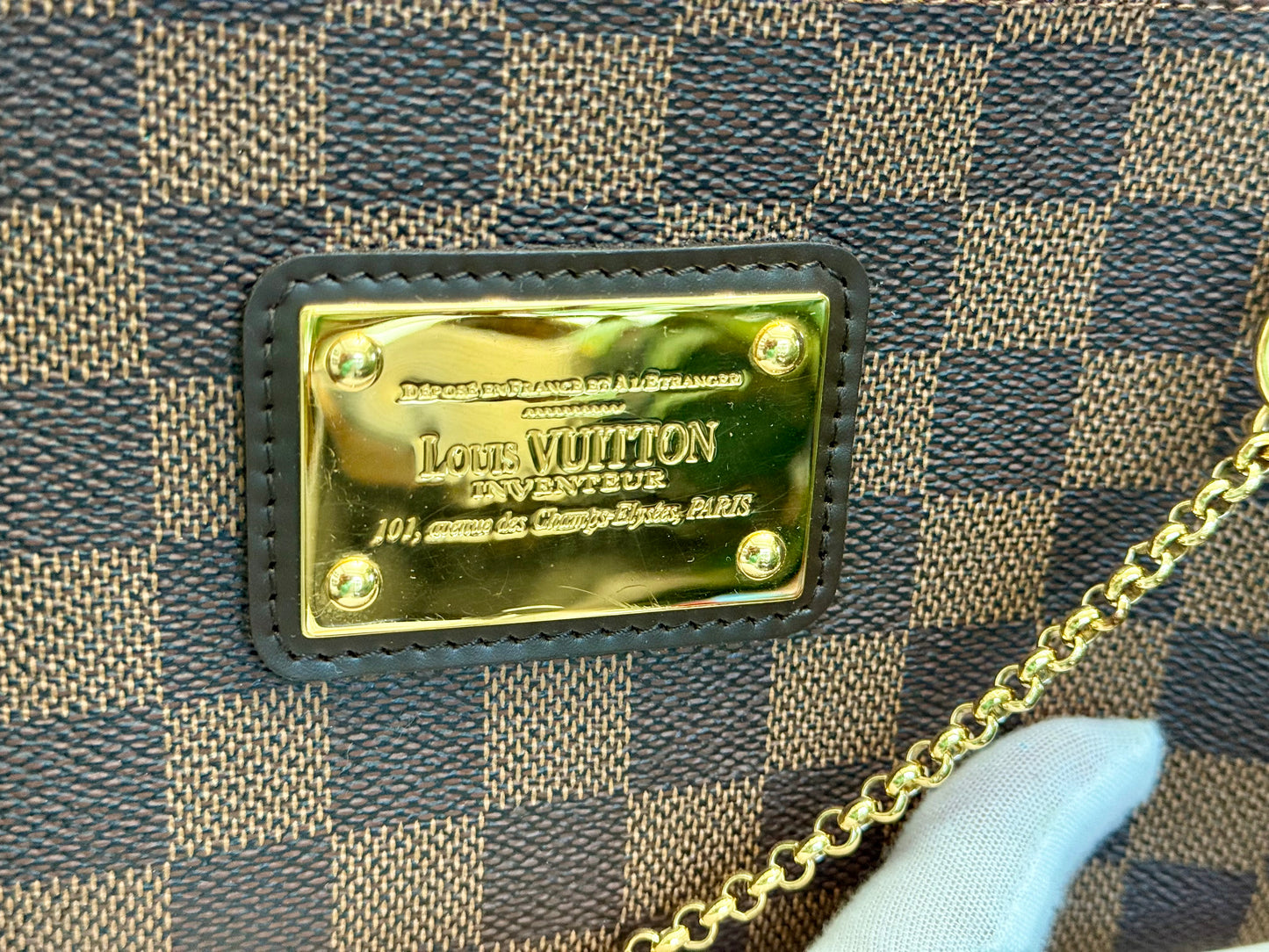 Louis Vuitton Eva Pochette Damier Ebene