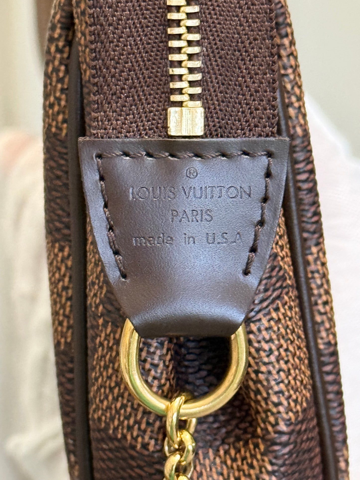 Louis Vuitton Eva Pochette Damier Ebene