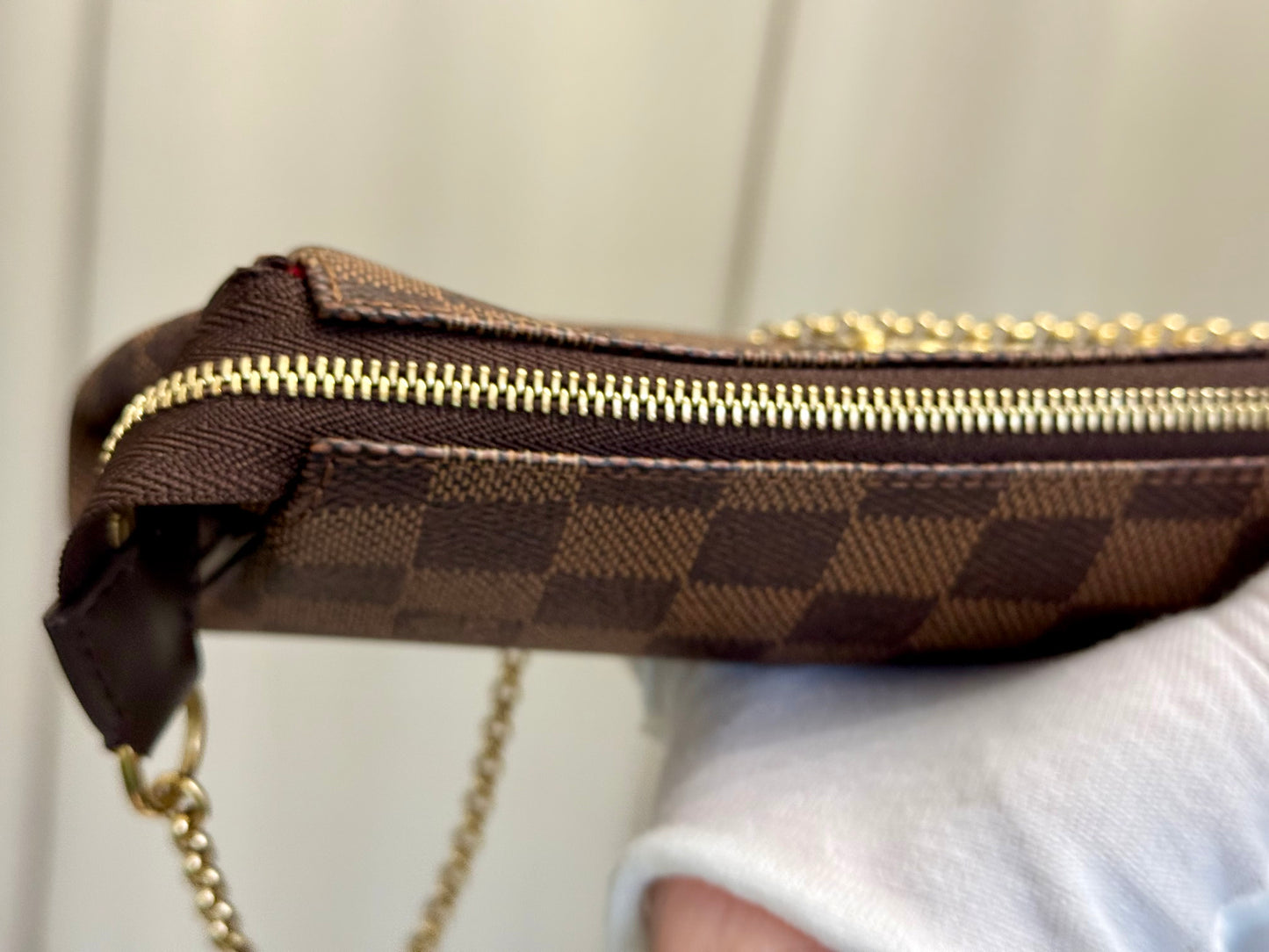 Louis Vuitton Eva Pochette Damier Ebene