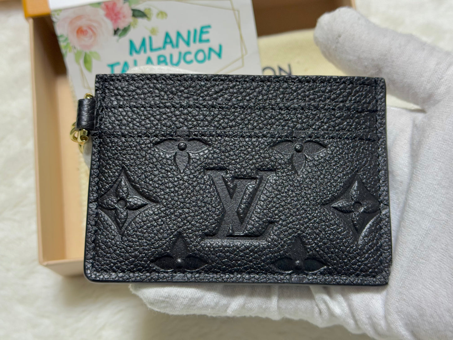 Louis Vuitton Charms Card Holder Black/Noir Empreinte