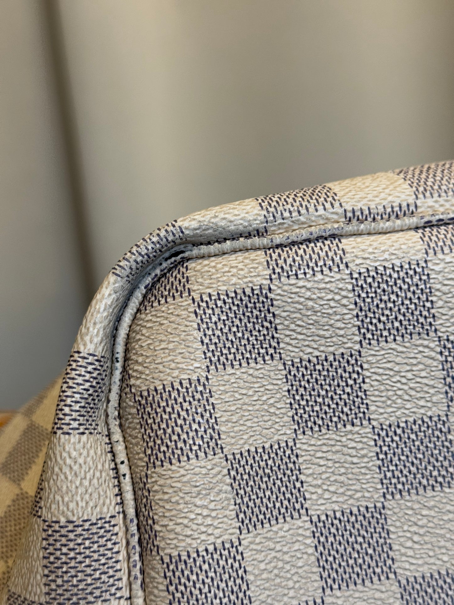 Louis Vuitton Neverfull GM Damier Azur Rose Ballerine Bag and Pouch