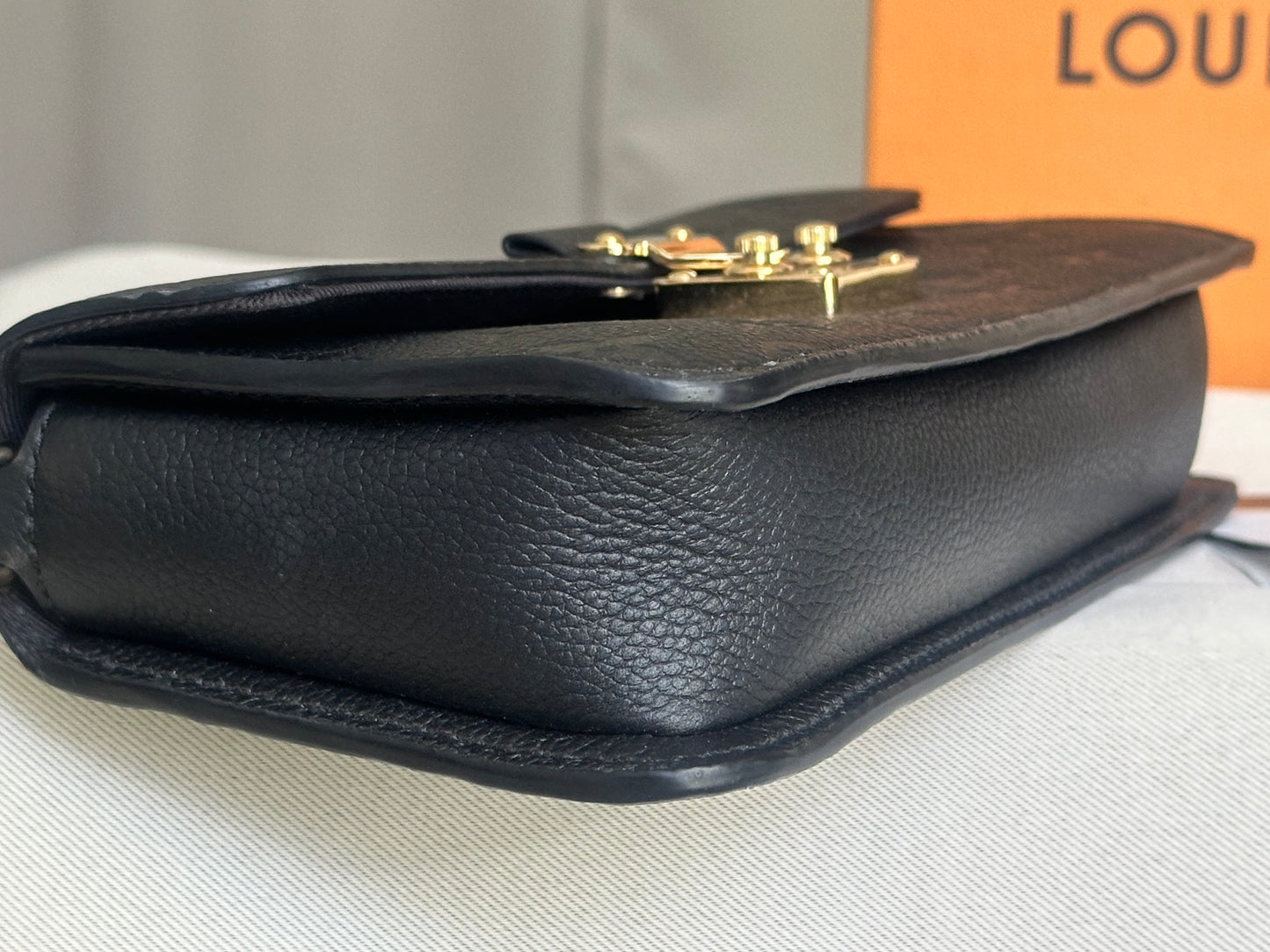 Louis Vuitton Metis Wallet on Chain in Black Mono Empreinte